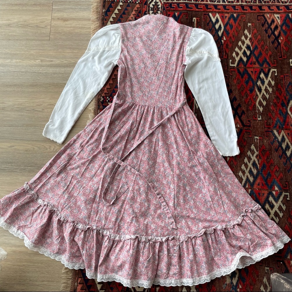 Vintage Gunne Sax Renaissance Puff Sleeve Prairie Dress - Picture 7 of 9